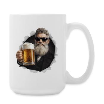 John Brown Come Out T-Shirt Beer - Large Mug 440 ml - white - Right