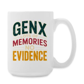 GenX Memories – No Evidence - Large Mug 440 ml - white - Right