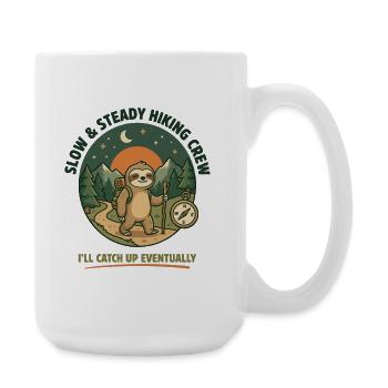 Slow & Steady Hiking Crew - Large Mug 440 ml - white - Right