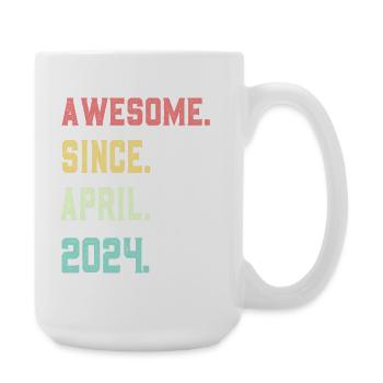 Génial depuis avril 2024 - Grande tasse 440 ml - blanc - Droite