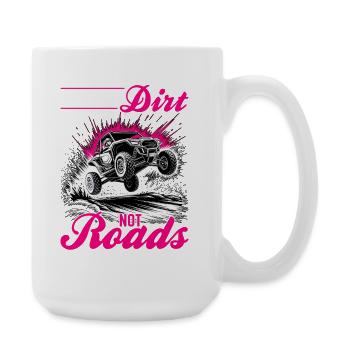 UTV Fille tout-terrain Femme 4 roues côte à côte - Grande tasse 440 ml - blanc - Droite