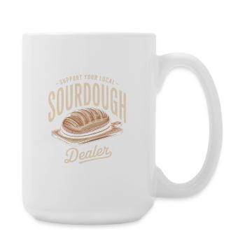 Local Sourdough Dealers - Large Mug 440 ml - white - Right