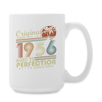 Cadeau d’anniversaire rétro vintage original de 1956 - Grande tasse 440 ml - blanc - Droite