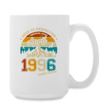 Édition limitée vintage Anniversaire avril 1996 - Grande tasse 440 ml - blanc - Droite