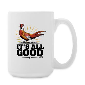 Karmesinroter Phönix-Ausbruch - Große Tasse 440 ml - Weiß - Rechts