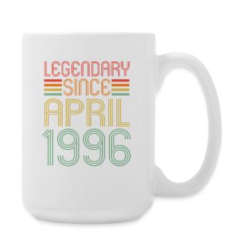 Légendaire depuis avril 1996, Rétro, anniversaire - Grande tasse 440 ml - blanc - Droite