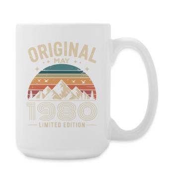 mai 1980 – Légende des sommets et montagnes - Grande tasse 440 ml - blanc - Droite