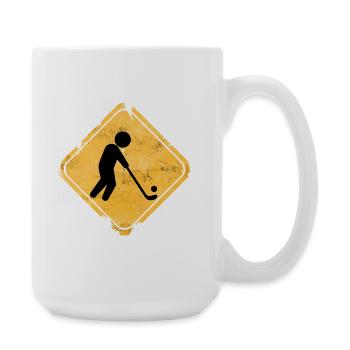 Rustik Sign Hockey Silhouette - Grande tasse 440 ml - blanc - Droite