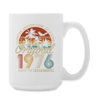 Cadeau d’anniversaire du 50e anniversaire Vintage Vintage 1976 - Grande tasse 440 ml - blanc - Droite