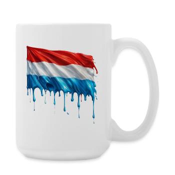Luxembourg Colorful Paint - Large Mug 440 ml - white - Right