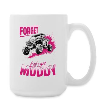 UTV Fille tout-terrain Femme 4 roues côte à côte - Grande tasse 440 ml - blanc - Droite