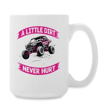 UTV Fille tout-terrain Femme 4 roues côte à côte - Grande tasse 440 ml - blanc - Droite