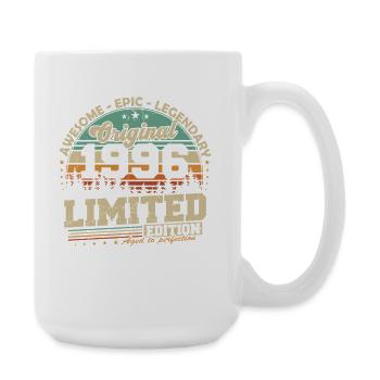 Cadeau d’anniversaire rétro vintage original de 1996 - Grande tasse 440 ml - blanc - Droite
