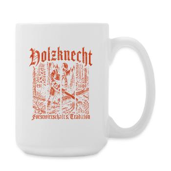 Woodcutter Forestry Forest Chainsaw - Large Mug 440 ml - white - Right