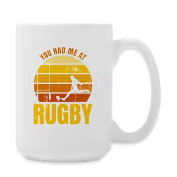 Le dicton du rugby - Grande tasse 440 ml - blanc - Droite