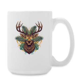Deer Tropical Sunglasses - Large Mug 440 ml - white - Right