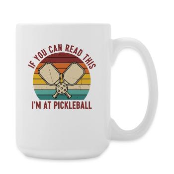 Joueur drôle de pickleball Je suis au terrain de pickleball - Grande tasse 440 ml - blanc - Droite