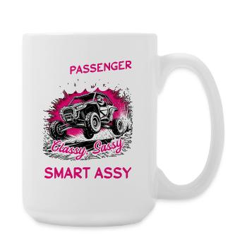 UTV Fille tout-terrain Femme 4 roues côte à côte - Grande tasse 440 ml - blanc - Droite