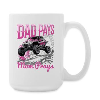 UTV Fille tout-terrain Femme 4 roues côte à côte - Grande tasse 440 ml - blanc - Droite