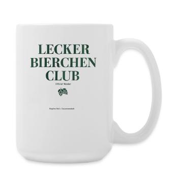 lecker Bierchen Club - Große Tasse 440 ml - Weiß - Rechts