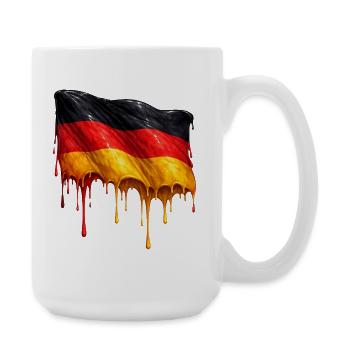 Drapeau allemand Couleur colorée - Grande tasse 440 ml - blanc - Droite