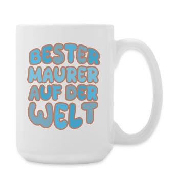 Geschenk für Maurer - Große Tasse 440 ml - Weiß - Rechts