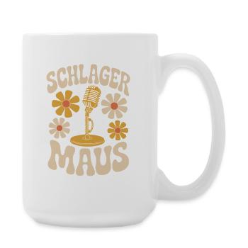 Schlager Maus Party Crew JGA Frauen Schlagermaus - Große Tasse 440 ml - Weiß - Rechts