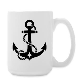 Ancre - Grande tasse 440 ml - blanc - Droite