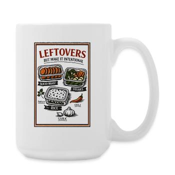 Leftovers with a plan | Meal Prep Kitchen - Large Mug 440 ml - white - Right