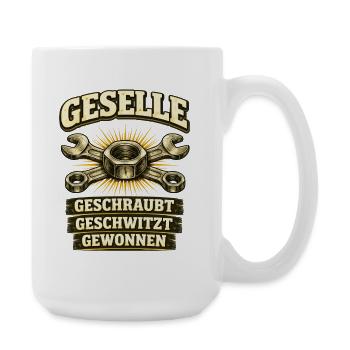 Geselle Gesellenprüfung bestanden Ausbildung - Große Tasse 440 ml - Weiß - Rechts