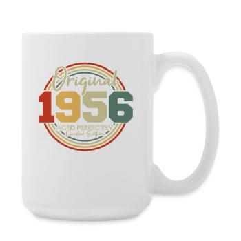 Original 1956 Vintage Vintage Birthday Retro - Large Mug 440 ml - white - Right