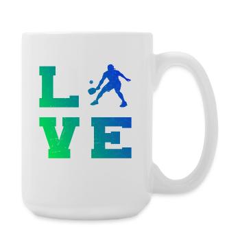 Pickleball player Idee für pickleball athlete Fans - Große Tasse 440 ml - Weiß - Rechts