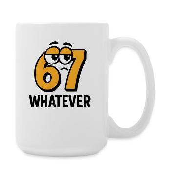 Six Seven Whatever Italian Brainrot Humor Meme - Large Mug 440 ml - white - Right
