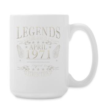 April 1971 Retro April 1971 Birthday Gift - Large Mug 440 ml - white - Right