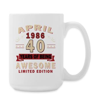 40 ans d’édition limitée incroyable - Grande tasse 440 ml - blanc - Droite