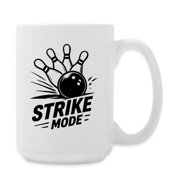 Bowling Strike Mode Kegeln Champion  - Große Tasse 440 ml - Weiß - Rechts
