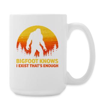 Bigfoot Sasquatch Yeti Cryptid Creatures Big Foot - Large Mug 440 ml - white - Right