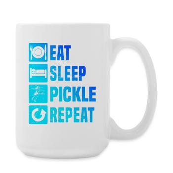 Pickleball Fan Gift for Pickleball Players Fans - Large Mug 440 ml - white - Right