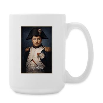Napoleon Portrait Military Uniform - Large Mug 440 ml - white - Right