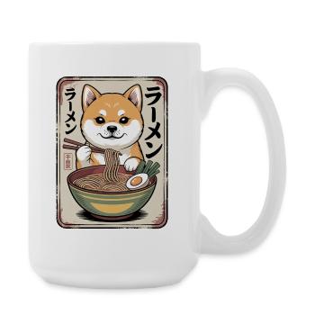 Shiba Inu Ramen Bowl - Large Mug 440 ml - white - Right