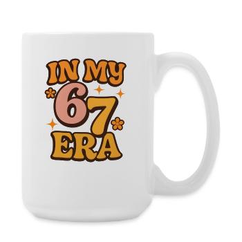 Dans mon mème d’humour italien de la pourriture cervementale de l’ère 67 des Six Sept - Grande tasse 440 ml - blanc - Droite