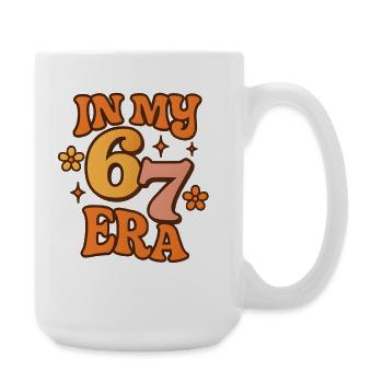 Dans mon mème d’humour italien de la pourriture cervementale de l’ère 67 des Six Sept - Grande tasse 440 ml - blanc - Droite