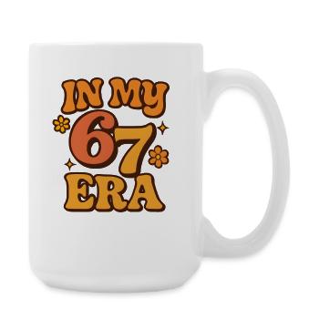Dans mon mème d’humour italien de la pourriture cervementale de l’ère 67 des Six Sept - Grande tasse 440 ml - blanc - Droite