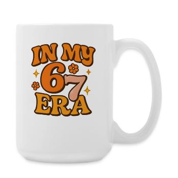 Dans mon mème d’humour italien de la pourriture cervementale de l’ère 67 des Six Sept - Grande tasse 440 ml - blanc - Droite