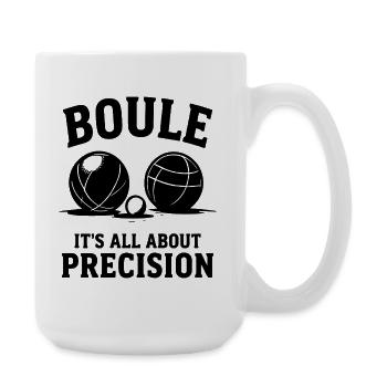 Boule Its All About Precision Petanque Sport - Große Tasse 440 ml - Weiß - Rechts