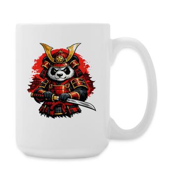 Panda samouraï avec un katana de style japonais - Grande tasse 440 ml - blanc - Droite