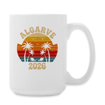 Coucher de soleil des palmiers Algarve 2026 - Grande tasse 440 ml - blanc - Droite