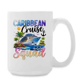 Caribbean Cruise Squad - Large Mug 440 ml - white - Right