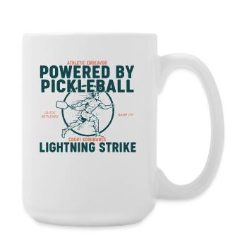 Pickleball propulsé par la foudre du pickleball - Grande tasse 440 ml - blanc - Droite