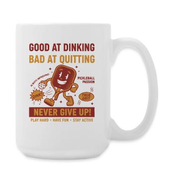 Joueur drôle de pickleball Les amateurs de pickleball jouent - Grande tasse 440 ml - blanc - Droite
